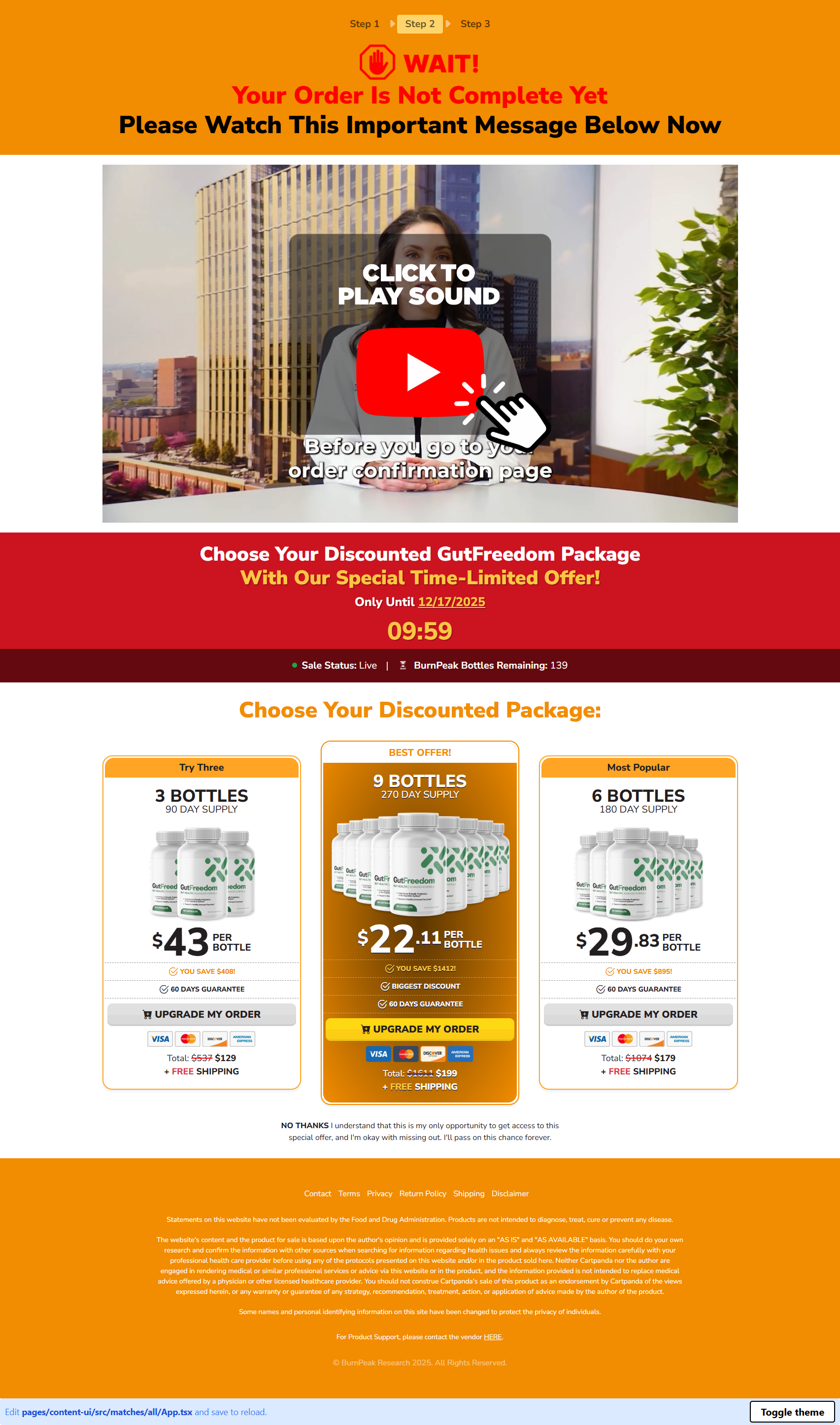 BurnPeak - CPDA - DTC - Upsell 2