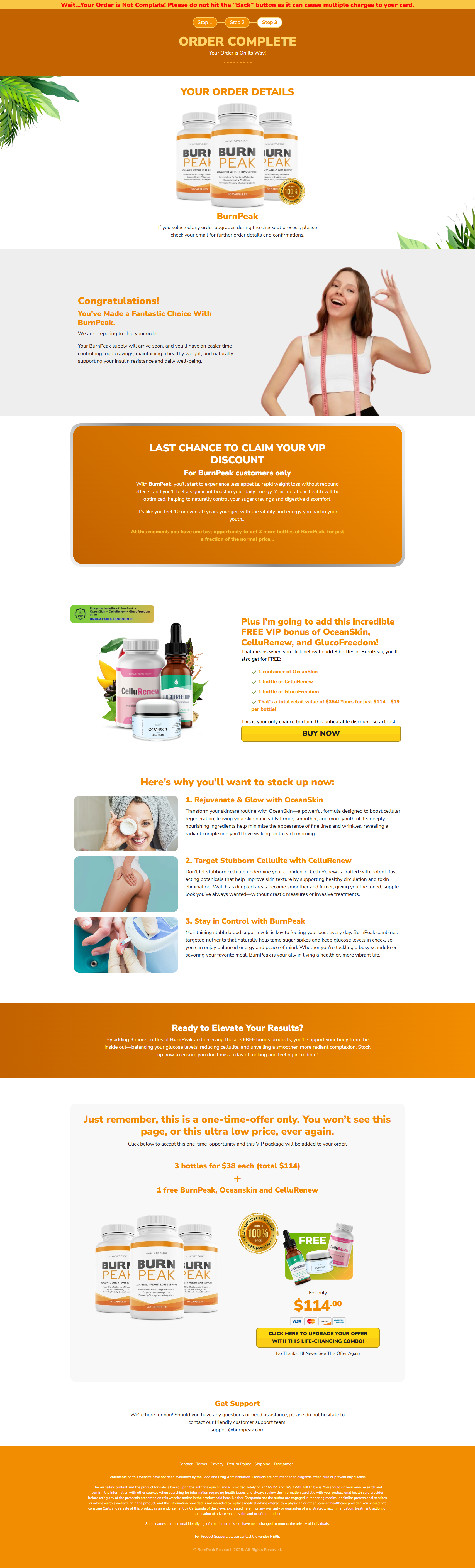 BurnPeak - CPDA - Upsell 3